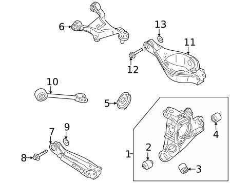 Rear Suspension for 2025 Mitsubishi Outlander #1