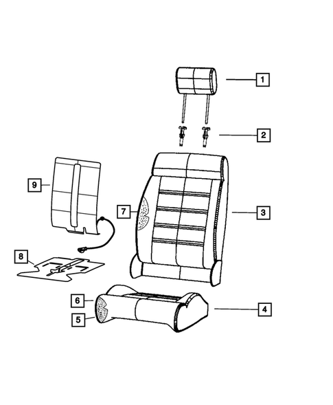 Front Seats - First Row for 2018 Jeep Wrangler JK #0