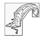 59110CA001 - Body: Fender Liner for Subaru: BRZ Image