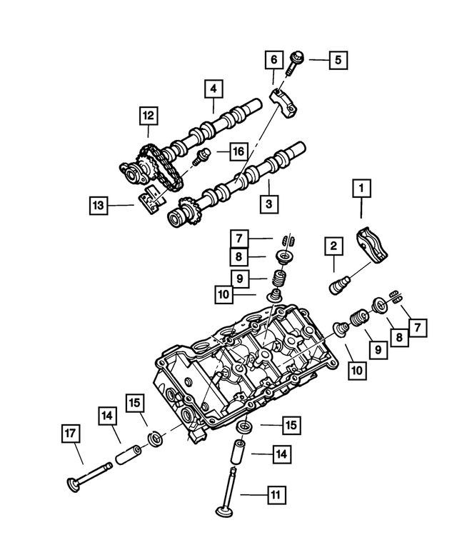 4663721 - Engine 2.7L Six Cylinder: Valve Spring Retainer for Mopar Image