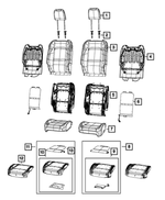 7SZ72TX7AA - : Front Seat Back Cover, Right for Jeep: Wrangler Image