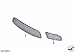 51118047393 - : Grille, Air Intake, Left for BMW Image