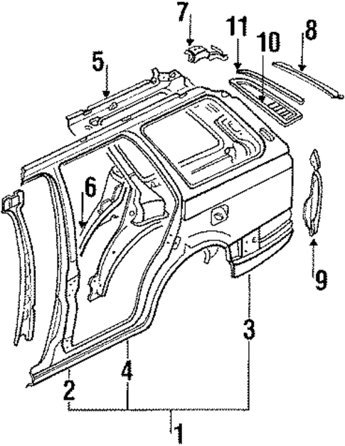Glass & Hardware for 1988 Mazda 323 #0