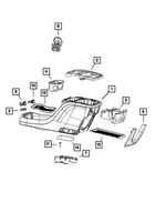 6EK13GTVAC - : Floor Console Bezel for Mopar Image