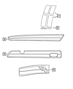 1LW72SW1AA - Exterior Ornamentation: Hood Decal, Right for Mopar Image