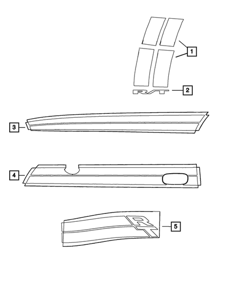 Decals and Tape Stripes for 2013 Dodge Challenger #1