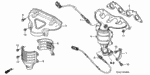 11942PLC000 - Engine: STAY, CONVERTER for Honda Image