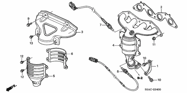 Exhaust Manifold (SOHC) for 2005 Honda Civic #0