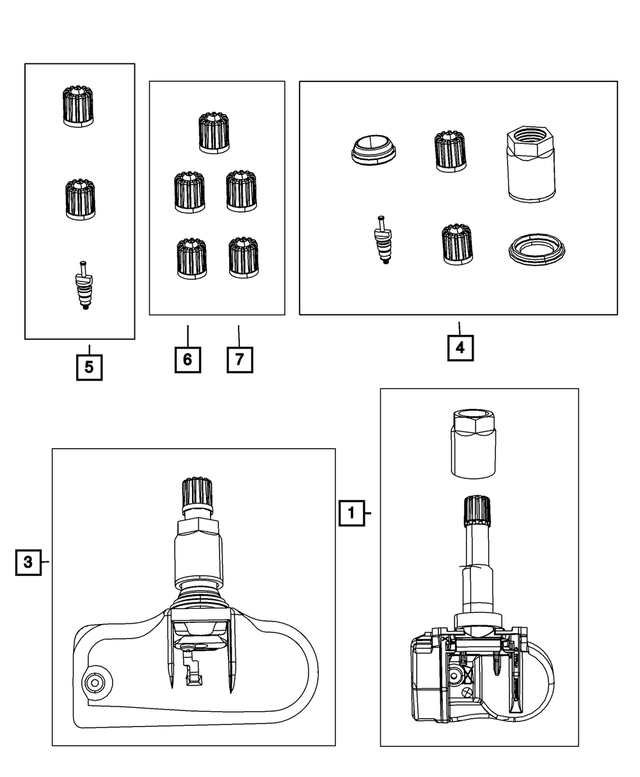 68001743AC - Wheels: Mounting Hardware Kit for Mopar Image
