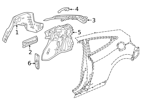 Inner Structure for 2018 Honda Civic #1
