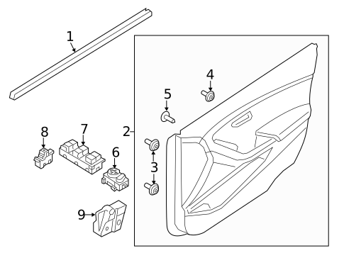 Front Door for 2018 Hyundai Elantra GT #1