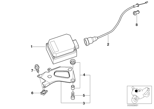 32731465287 - : Bowden Cable F Cruise Control for BMW-Motorrad Image