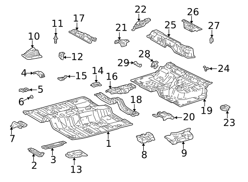 Floor & Rails for 2001 Toyota 4Runner #0