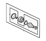 5C0498103A - Suspension: Inner Joint Assembly for Volkswagen: Beetle, Passat Image