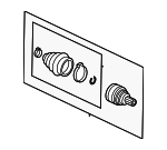 5C0498099E - : Outer Joint Assembly for Volkswagen: Beetle, Golf SportWagen, Passat Image