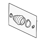 7L0498203 - Suspension: Outer Boot for Volkswagen: Beetle, CC, Eos, Golf R, GTI, Passat, Tiguan, Tiguan Limited, Touareg Image