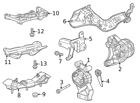 Engine & Trans Mounting for 2020 Ram 1500 #0