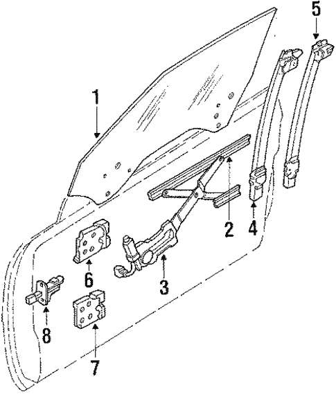 【中古】 日の門 Door for 1988 Nissan 300ZX | OEM Parts Online