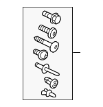 8V0098627A - Body: Bumper Cover Hardware Kit for Audi: A3, A3 Quattro, A3 Sportback e-tron, S3 Image