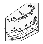 8V4807067KGRU - : Bumper Cover for Audi: A3 Sportback e-tron Image