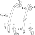42814452 - : Outer Belt Assembly for Buick: Encore GX Image