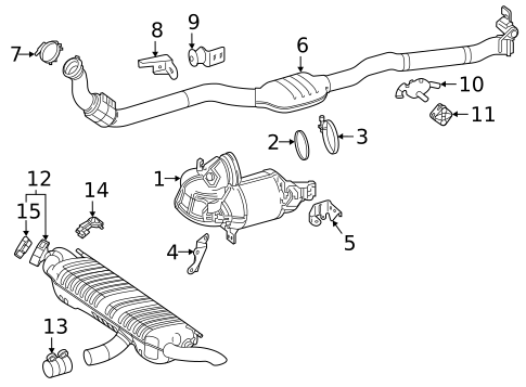 Exhaust Components for 2022 Mercedes-Benz GLE 53 AMG&reg; SUV #0