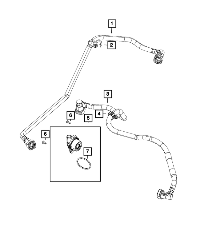 68548886AC - Engine: Pcv Valve for Mopar Image image