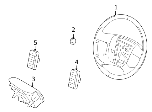 Steering Wheel & Trim for 2009 Lincoln MKX #0