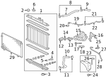 9613644301 - Cooling System: Upper Hose Clamp for Toyota Image