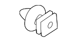 986215 - Body: License Bracket Screw for Volvo Image