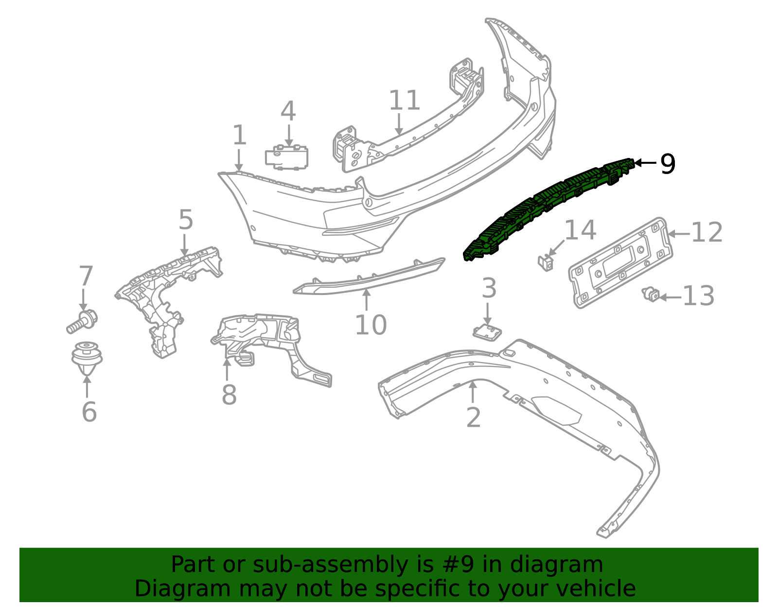 Volvo Ex90 Rails 2025-2026 Volvo EX90 Bumper Cover Support Rail 32399291 | OEM Parts Online