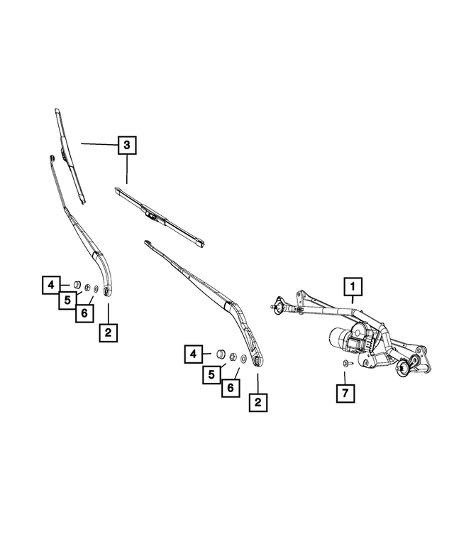 68785494AA - Electrical: Windshield Wiper Motor for Mopar Image image