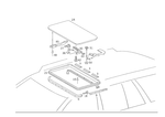 1247820224 - Electric Sliding/Lifting Roof: Rail for Mercedes-Benz Image