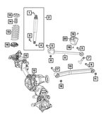 68516733AA - Front Suspension: Suspension Shock Absorber Kit for Jeep: Wrangler Image
