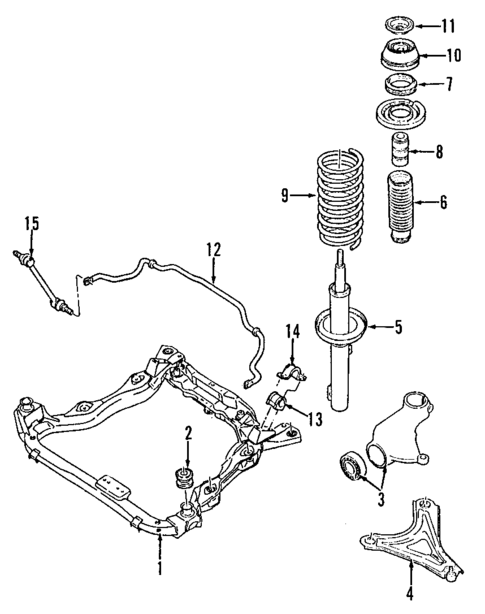 Suspension Components for 1997 Ford Contour #1