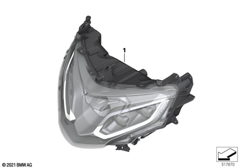 Headlight for 2026 BMW-Motorrad K 1600 GTL #1