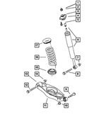 4895675AC - : Suspension Shock Absorber for Chrysler: 300 | Dodge: Charger, Magnum Image