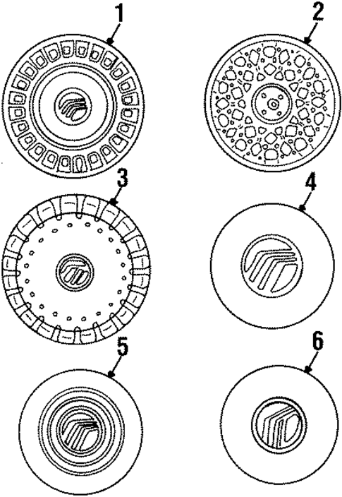 Covers & Trim for 1998 Mercury Grand Marquis #0