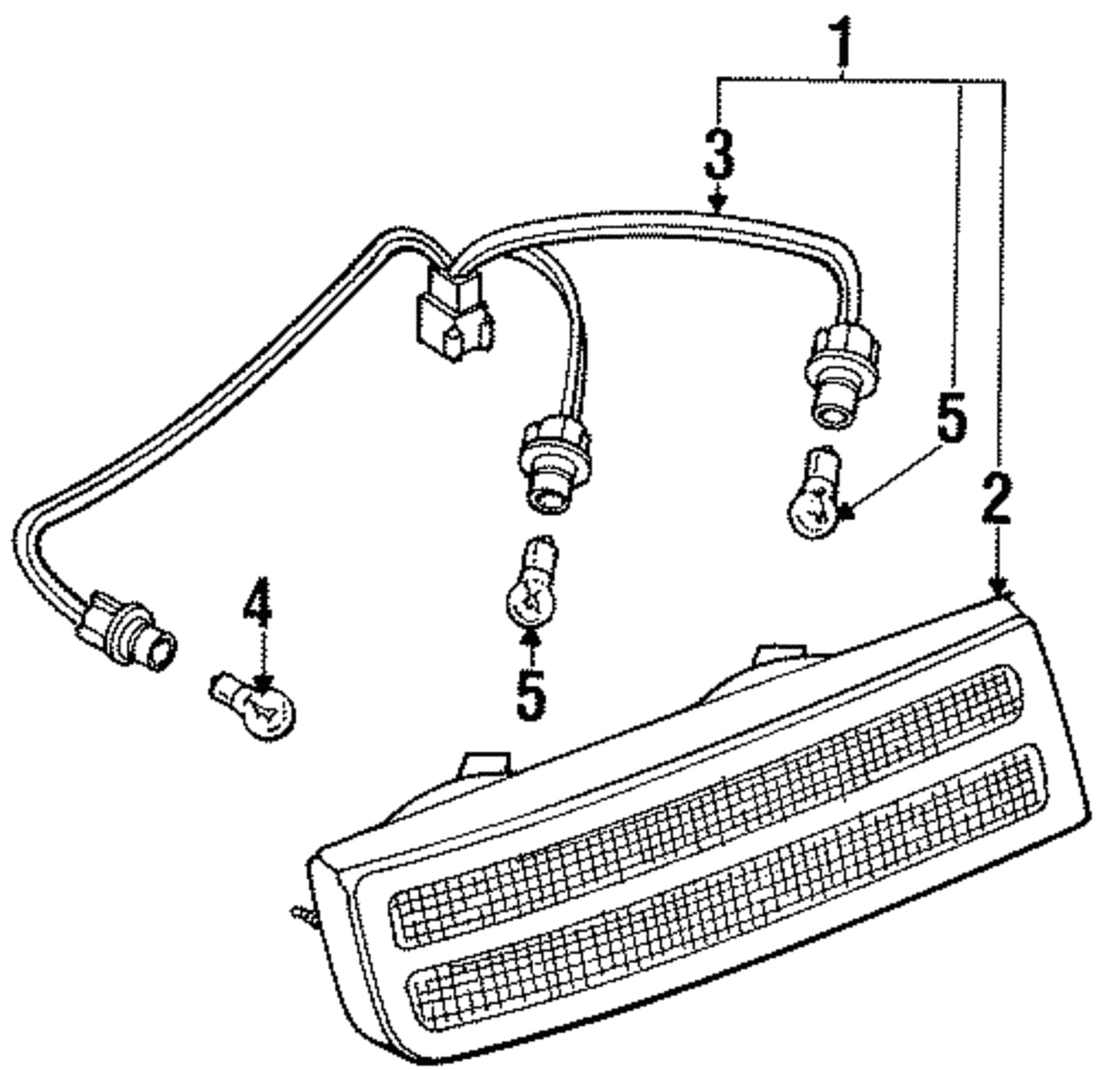 1995-1996 Nissan 300ZX Tail Lamp Assembly B6555-30P20
