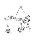 68349251AA - Cooling: Thermostat Housing for Mopar Image
