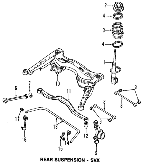 Rear Suspension for 1997 Subaru SVX #0