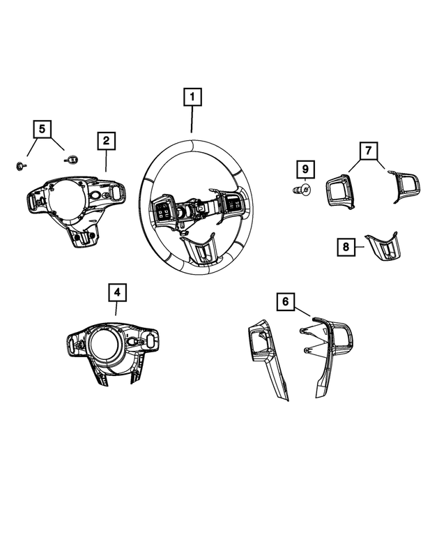 5SD64DX9AA - Steering: Steering Wheel for Mopar Image image