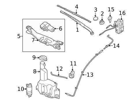 Wipers for 2012 Hyundai Genesis #0