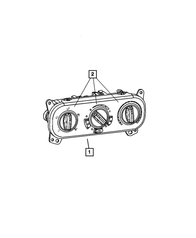 55111874AF - Air Conditioners and Heaters: A/c And Heater Control for Mopar Image image