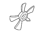 214868J000 - Cooling System: Fan Blade for Nissan: Altima, Maxima, Quest Image