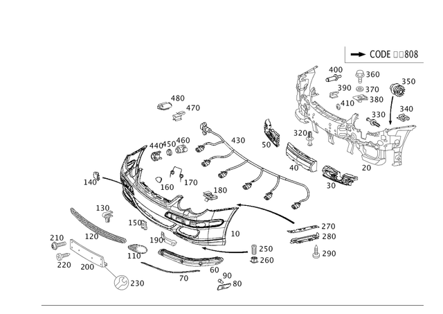 2038854725 - : Trim for Mercedes-Benz Image
