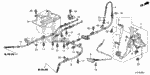 47101SJCA02 - Chassis: PEDAL SET, FOOT PARKING BRAKE for Honda Image