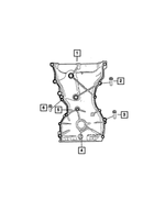 6509285AA - 2.4L Gas; Engine: Hex Flange Head Bolt, Mounting for Mopar Image image