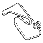 AJ82878 - : Serpentine Belt for Jaguar: Super V8, Vanden Plas, XJ8, XJR Image