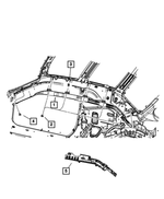 68172523AE - Restraints: Side Curtain Air Bag, Left for Mopar Image